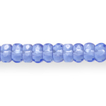 Cylinder-shaped glass beads, 6x3mm