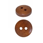 Wooden Button, 2 holes, ø11 mm x 3,3 mm (button size: 18L)