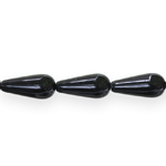 Tear-shaped glass beads, 21x9mm