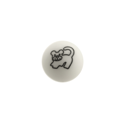 Koerakesega, kannaga plastiknööp, 15mm, 24L
