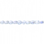 Oval glass beads, 6x4mm
