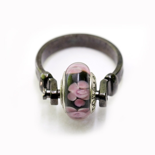 Lahtikruvitav sõrmusetoorik Pandora tüüpi helmestele, Finger Ring Base with Mounting Stick, 22mm