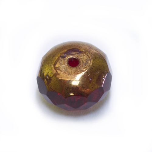 Rondellikujuline otstest värvitud klaashelmes (Jablonex) 8x6mm 