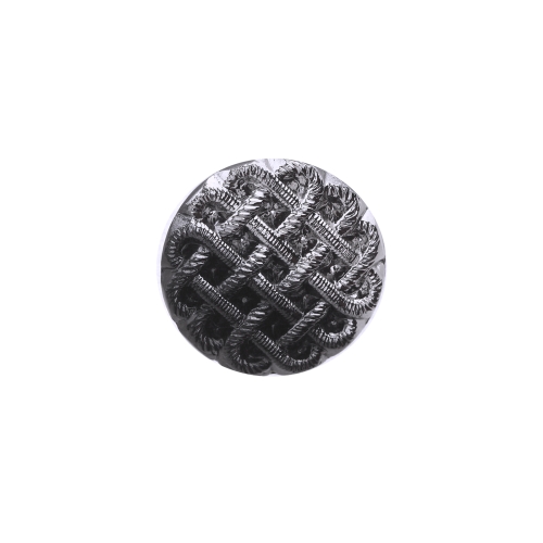 Reljeefse põimitud mustriga, kannaga plastiknööp, 27mm, 42L