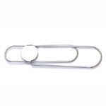 Round Plate Clip-On Brooch Base / 95 x 22mm