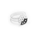Perforated Round Finger Ring Base / 13mm