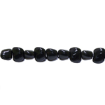Sea stone-shaped glass beads, 7x6x5mm