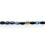 Elongated cube-shaped glass beads, Jablonex (Czech), 6x4mm