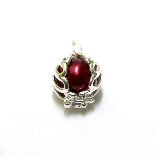 Pärlipesaga aasaga ripatsihaak / 16 x 10mm