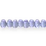 Tooth-shaped glass beads, Jablonex (Czech), 8x6x4mm