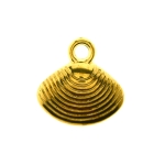 Teokarbi kujuline, metallilaadsest plastikust riputis, aasaga, 17x6mm