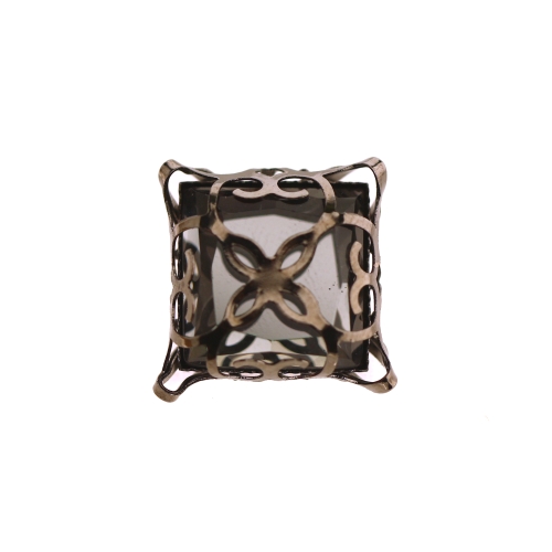 Kandiline, pitsiline metallnööp, keskelt klaasist kannaga nööp, 20mm, 32L