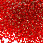 Czech Rocaille silverline beads, Seed Beads, square hole, No.5 (4,3-4.8mm), Preciosa