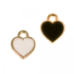 Südamekujuline, riputis, Jewelery Spacer with Heart, 8 x 7 x 2 mm