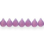 Teardrop-shaped faceted glass beads, Jablonex (Czech), 14x10mm