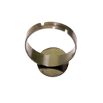 Sõrmusetoorik väikse ovaalse plaadiga / Round Finger Ring Base / 16mm
