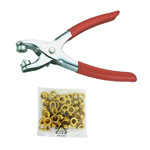 Eyelet Plier & ø6 mm Eyelets (about 100ps), SewMate NS-T0012
