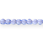 Round glass beads with irregular surface, Jablonex, 6mm