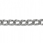 Decorative metal chain (aluminum) 14 x 10 x 3 mm