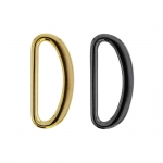 Полукольцо, D-образное кольцо, подходит для тесьма 20 мм 