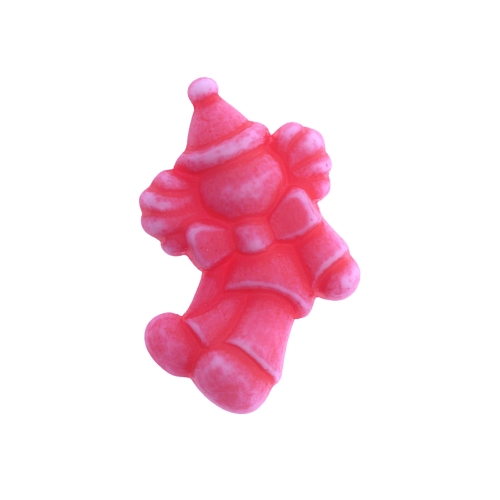 Kloun, matt, kannaga plastiknööp, 31x20mm, 48L
