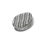 Reljeefse punutisemustriga, küljemustriga, paksem kannaga metallnööp ø20mm, 32L