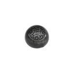 Reljeefse ornamendimustriga, kõrge, kumer, kannaga metallnööp, 18mm, 28L