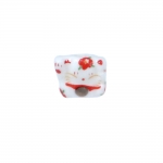 Cat-Shaped Painted Ceramic Beads 14x10mm
