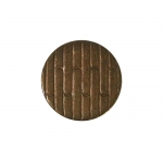 Reljeefse triibumustriga, sileda pinnaga, kannaga metallnööp, 18mm, 28L