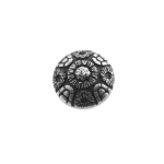 Metallilaadsest plastikust, reljeefse mustriga, kannaga nööp ø15 mm, suurus: 24L