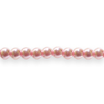 Round glass imitation pearl beads, 6mm