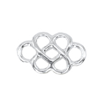 3D Knot Jewellery Connector, 12 x 8mm
