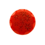 Lillemaalingu ja reljeefse ääremustriga, kannaga plastiknööp ø25mm, 40L