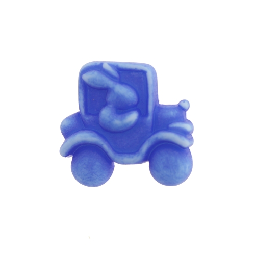 Jänes autos, matt, kannaga plastiknööp, 26x25mm, 42L