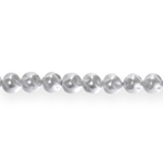 Round textured glass beads, 6mm