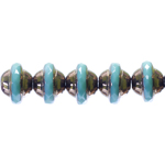 Round irregularly-shaped glass beads, 8mm