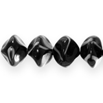 Irregularly-shaped glass beads, Jablonex (Czech), 15x14mm