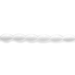Oval-shaped glass beads, 12x7mm