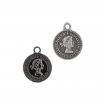 Mündi/medaljonitaoline riputis aasaga, kuninganna reljeefiga 14mm