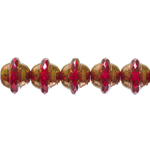 Round irregularly-shaped glass beads, 10mm