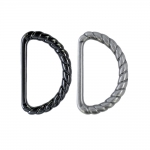 D-ring, half ring 40 mm x 25 mm for belt width 30 mm