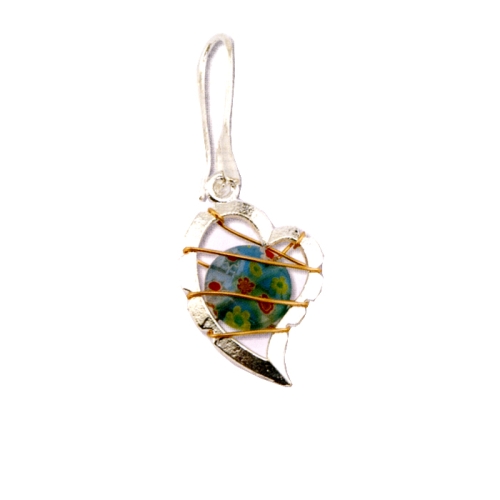 Lehekujuline aasaga riputis, Artistic Wire Wrapper, Eye Shape, 30 x 20mm