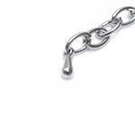 Keti lõpetusdetail, Teardrop Jewellery Chain End, 7 x 3mm