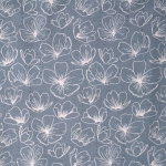 Taimemustriga, puuvillane kangas, 110cm, 120.2394, Soodushind!