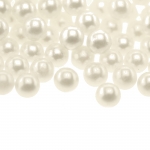 Holeless Plastic beads, ø6mm