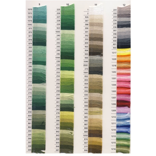 Anchor mouline, cotton floss, Color Palette No.9