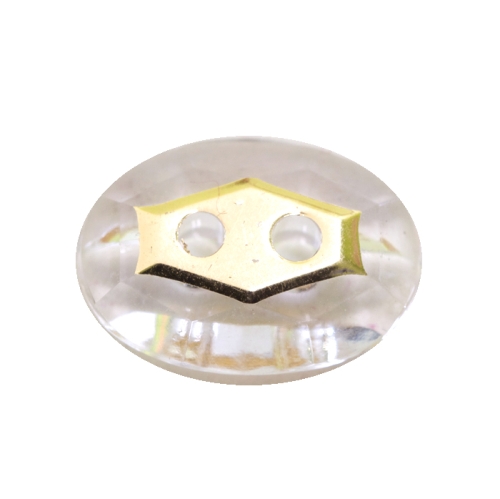 Ovaalne kristallilaadne akrüülnööp 21x15mm, 40L