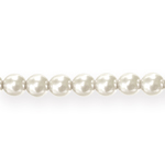 Round glass imitation pearl beads, Jablonex (Czech), 7mm