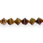 Irregularly-shaped glass beads, 10mm