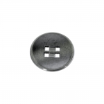 Nelja süvistatud auguga metallnööp, 18mm/28L